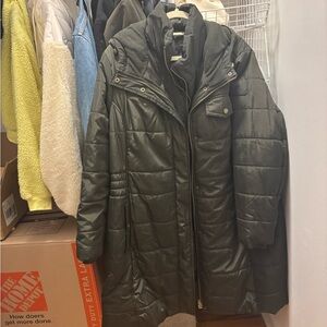 Lucky Brand Dark Green Puffer Coat // 2XL
